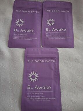 The Good Patch B12 Awake 3 Packs 4 Patches Each